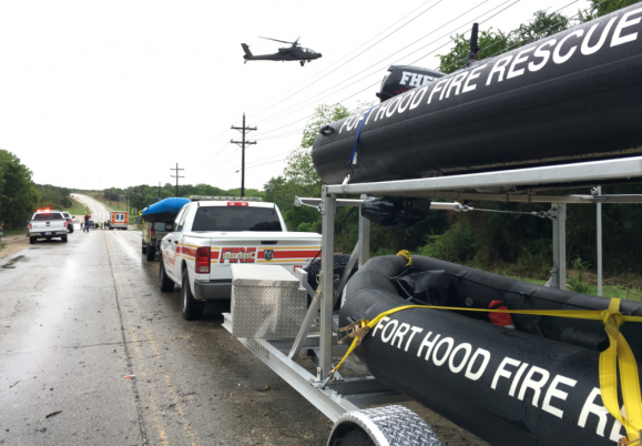 Person possibly swept away in Fort Hood flooding