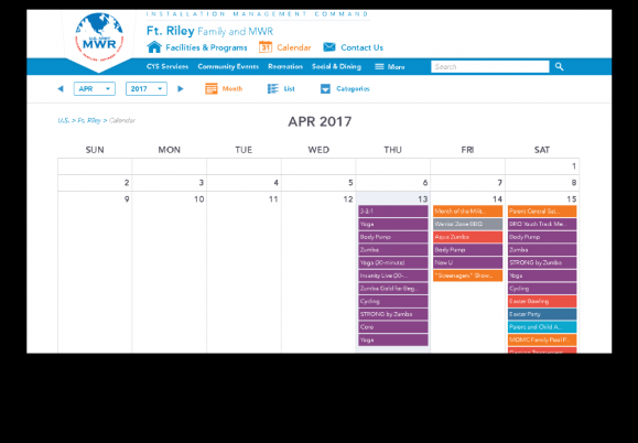 Check out your local Ft. Riley MWR events calendar