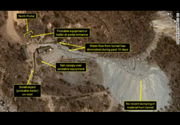 Satellite photos show North Korean nuclear site 