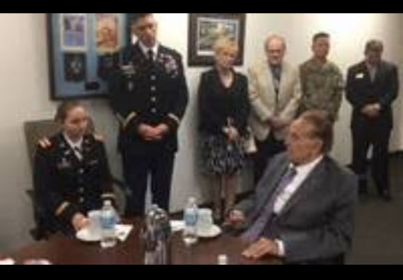 Bob Dole makes emotional visit to Fort Benning, OCS graduation