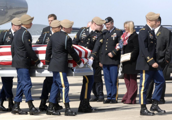 Military provides honor guard, assists Rodgers family