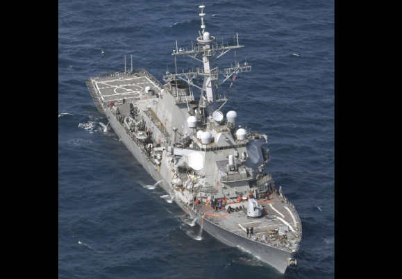 Bodies of missing sailors found on stricken U.S. Navy destroyer 1 Comment