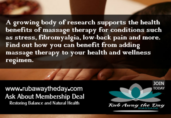 Rub Away The Day massage therapy is helping newcomers understand the health and wellness regimen benefits.